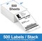 4x6 Direct Thermal Shipping Labels 2 Stacks 1000 Fanfold Compatible with Rollo